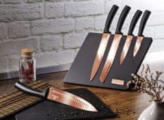 Berlingerhaus Sada nožů s magnetickým stojanem Rosegold Metallic Line 6 ks