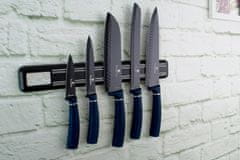 Berlingerhaus Sada nožů s magnetickým držákem Aquamarine Metallic Line 6 ks