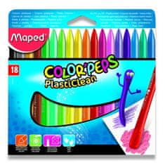 Maped Pastelky Color Peps Plasticlean 18 barev