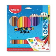 Maped Pastelky Color Peps Aqua 24 barev + štětec