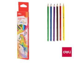 Deli stationery Pastelky DELI trojhranné ColoRun 6 barev EC00360