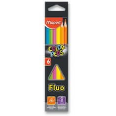 Maped Pastelky Color Peps Fluo 6 barev