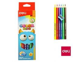 Deli stationery Pastelky DELI trojhranné JUMBO 6 barev Color Kids EC00660
