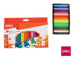Deli stationery Pastely plasticolor DELI 24 barev Color Emotion EC20020