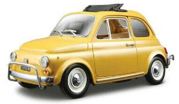 BBurago 1:24 Fiat 500L (1968) Yellow