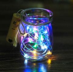 X-Site LED světelný řetěz na láhev THD-012 1,5m barevný