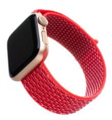 FIXED Nylonový řemínek Nylon Strap pro Apple Watch 40mm/ Watch 38mm, tmavě růžová FIXNST-436-DPI