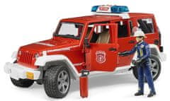 Bruder 2528 požární Jeep Wrangler s hasičem