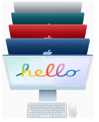 Domácí i kancelářský počítač Apple iMac 24 4,5K Retina M1 štíhlý elegantní monitor bez rámečku all-in-one