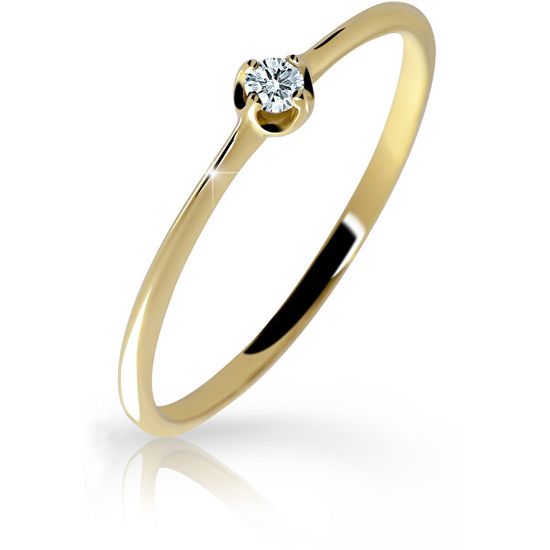Cutie Diamonds Jemný prsten ze žlutého zlata s briliantem DZ6729-2931-00-X-1