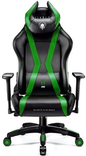 Diablo Chairs X-Horn 2.0, černá/zelená (5902560337020)