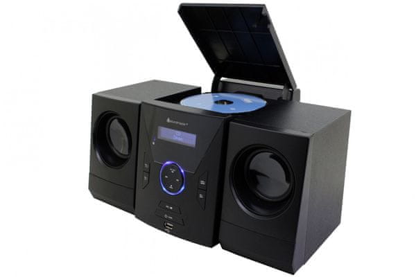  moderní mikrosystém mcd400 soundmaster aux in usb port cd mechanika super zvuk fm dab plus tuner pěkný design 
