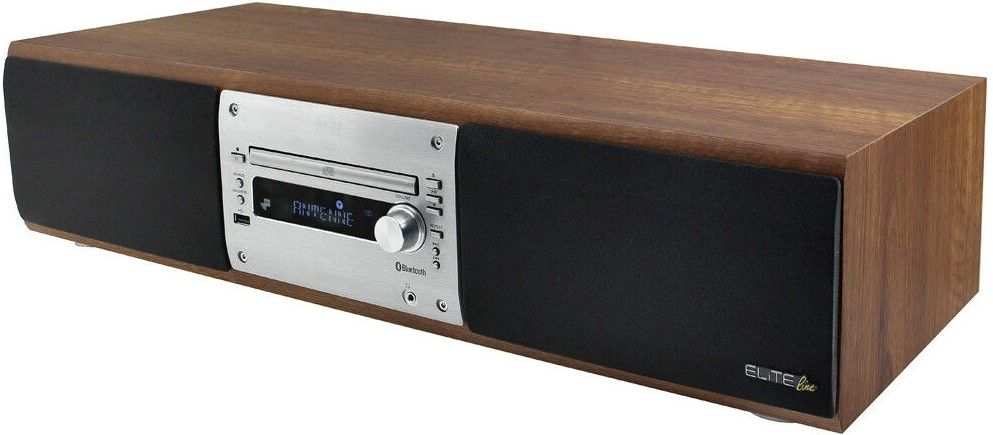 Soundmaster DAB1000, Hi-Fi systém s DAB+/FM, stříbrná/hnědá