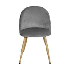 IDEA nábytek Jídelní židle LAMBDA šedý samet