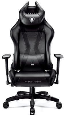 Diablo-Chairs X-Horn 2.0, dětská, černá (5902560336979) herní ergonomická židle hybridní 3D nastavitelné područky