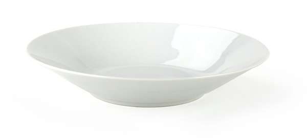 Sada hlubokých porcelánových talířů BASIC 23 cm 6 ks bílá