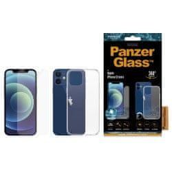 PanzerGlass Standard Antibacterial Bundle 2v1 zaščitno steklo za Apple iPhone 12 mini (PanzerGlass sklo + prozoren TPU ovitek) B2707