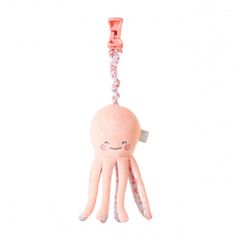 Saro Baby chobotnička s klipem Happy Sea Pink