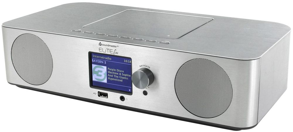 Soundmaster -ICD2070SI-internetove-radio,DAB+/FM-stribrne
