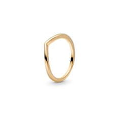 Pandora Minimalistický pozlacený prsten Shine Timeless 168742C00 (Obvod 60 mm)