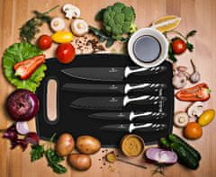 Blaumann Sada nožů s nepřilnavým povrchem s prkénkem NonStick Chef 6 ks