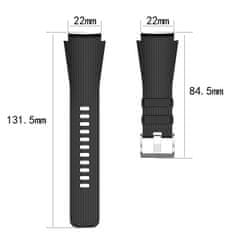 BStrap Silicone Davis řemínek na Huawei Watch GT/GT2 46mm, gray