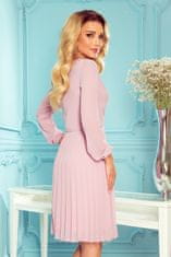 Numoco Dámské mini šaty Isabelle pudrová růžová XS