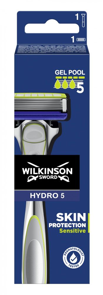 Levně Wilkinson Sword Hydro 5 Skin Protection Sensitive holící strojek + 1 náhradní hlavice