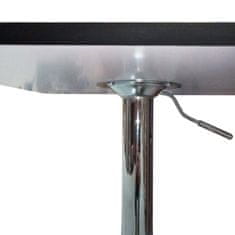 ATAN Barový stůl FLORIAN s nastavitelnou výškou - černá