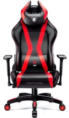 Diablo-Chairs X-Horn 2.0, dětská, černá/červená (5902560336894) herní ergonomická židle hybridní 3D nastavitelné područky