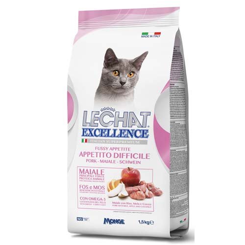 Monge LECHAT EXCELLENCE krmivo pro kočky s problematickým příjmem potravy- vepřové maso 1,5kg