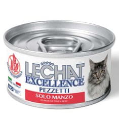 Monge LECHAT EXCELLENCE FLAKES kompletní krmivo pro dospělé kočky s hovězím masem 80g
