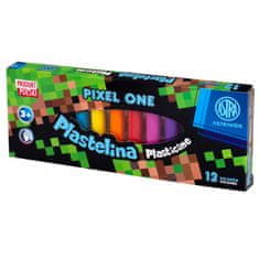 Astra Školní plastelína 12 barev Minecraft Pixel One, 303221005