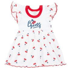 NEW BABY Kojenecké bavlněné šatičky Cherry, 56 (0-3m)