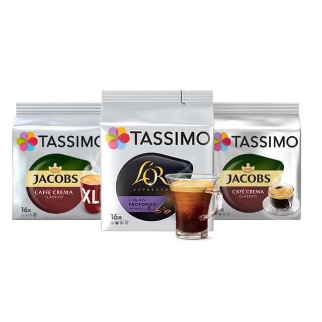 Levně Tassimo Tassimo PACK MALL kapsle 1x Café Crema XL, 1x Café Crema, 1x L'OR Lungo Profondo