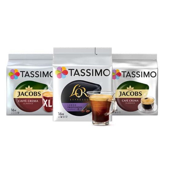 Tassimo Tassimo PACK MALL kapsle 1x Café Crema XL, 1x Café Crema, 1x L'OR Lungo Profondo