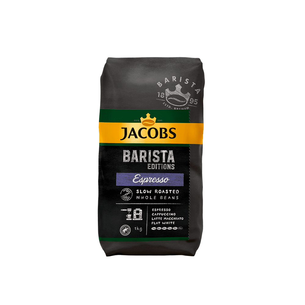 Levně Jacobs BARISTA ESPRESSO, zrnková káva, 1000g