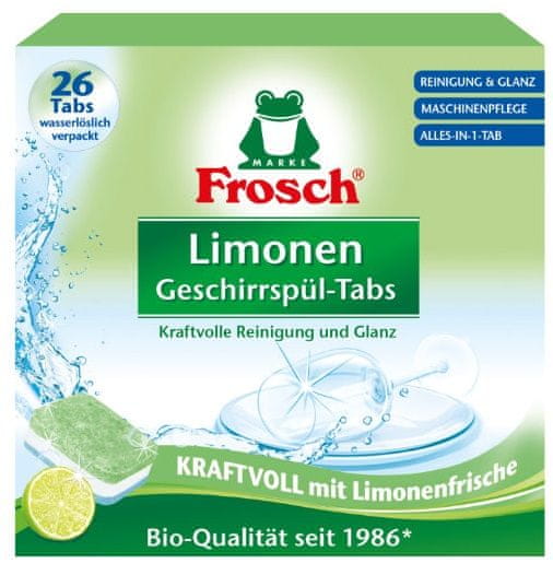 Frosch EKO Tablety do myčky vše v 1 Citrón (26 tablet)