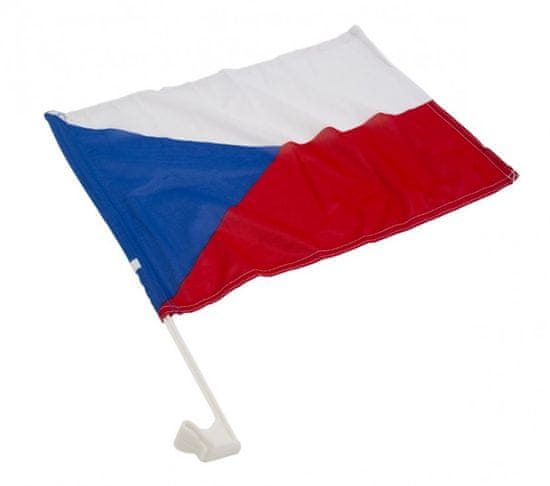 Vlajky.EU Carflag ČR (vlajka s držákem na auto) vlajka - 30 x 45 cm