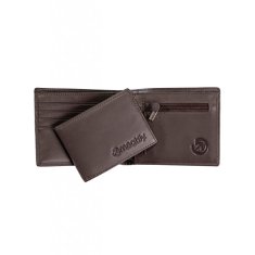 MEATFLY Pánská kožená peněženka Pitfall Brown