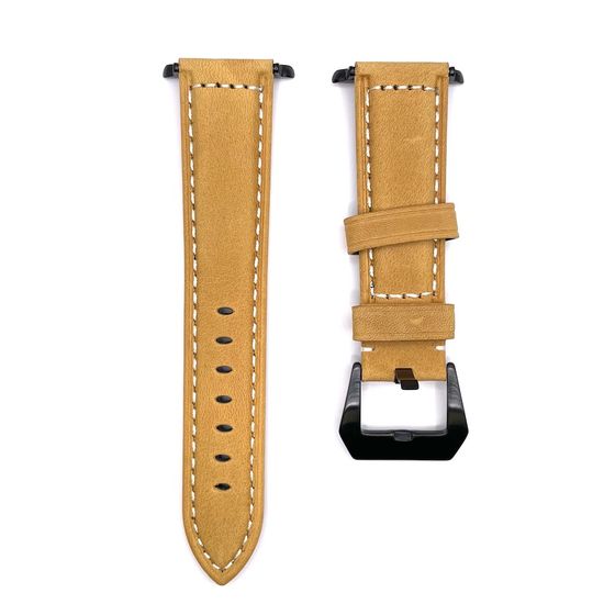 BStrap Leather Lux řemínek na Apple Watch 42/44/45mm, black/brown