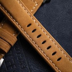 BStrap Leather Lux řemínek na Apple Watch 38/40/41mm, coffee
