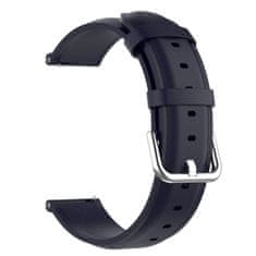 BStrap Leather Lux řemínek na Samsung Galaxy Watch 3 41mm, navy blue