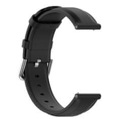 BStrap Leather Lux řemínek na Samsung Galaxy Watch 3 41mm, black