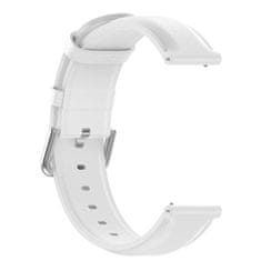 BStrap Leather Lux řemínek na Samsung Galaxy Watch 3 45mm, white