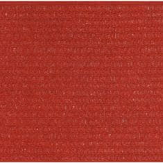 Vidaxl Stínící plachta 160 g/m² červená 3/4 x 2 m HDPE