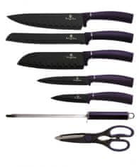 Berlingerhaus Sada nožů Bh-2560 Purple ve stojanu