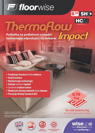 Podložka pod koberec Floorwise Thermaflow Impact - role