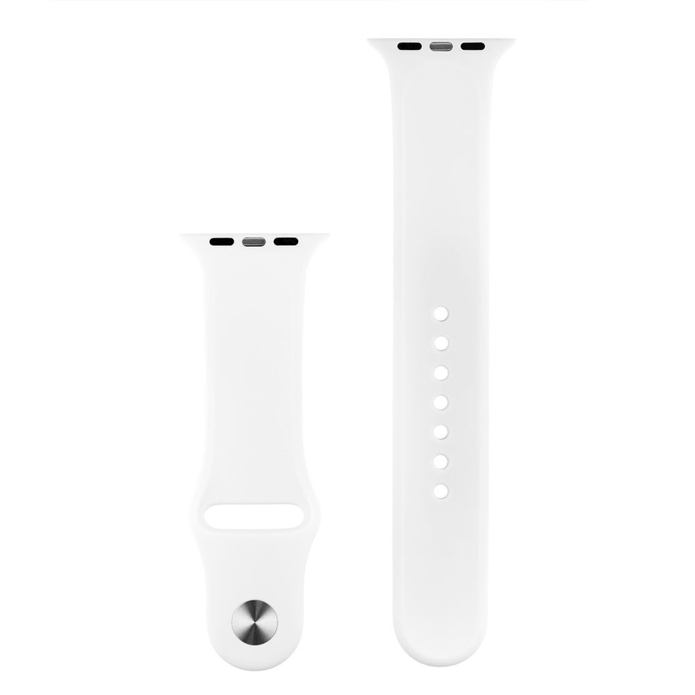 Coteetci silikonový sportovní náramek pro Apple Watch 38 / 40 mm CS2085-WH, bílý