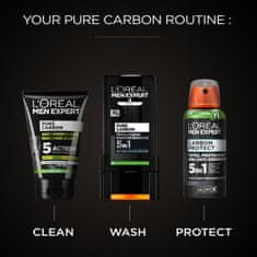 L’ORÉAL PARIS Čisticí gel s aktivním uhlím Men Expert Pure Carbon (Purifying Daily Face Wash) 100 ml
